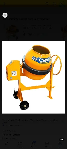 Betoneira csm 200 l.... 